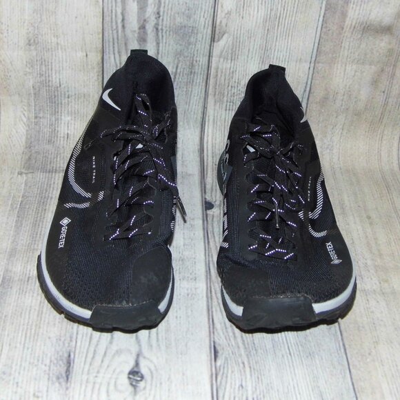NIKE React Pegasus Trail 4 Gore-Tex Black/Wolf Grey Sneakers Mens Size 10.5 - Picture 4 of 10